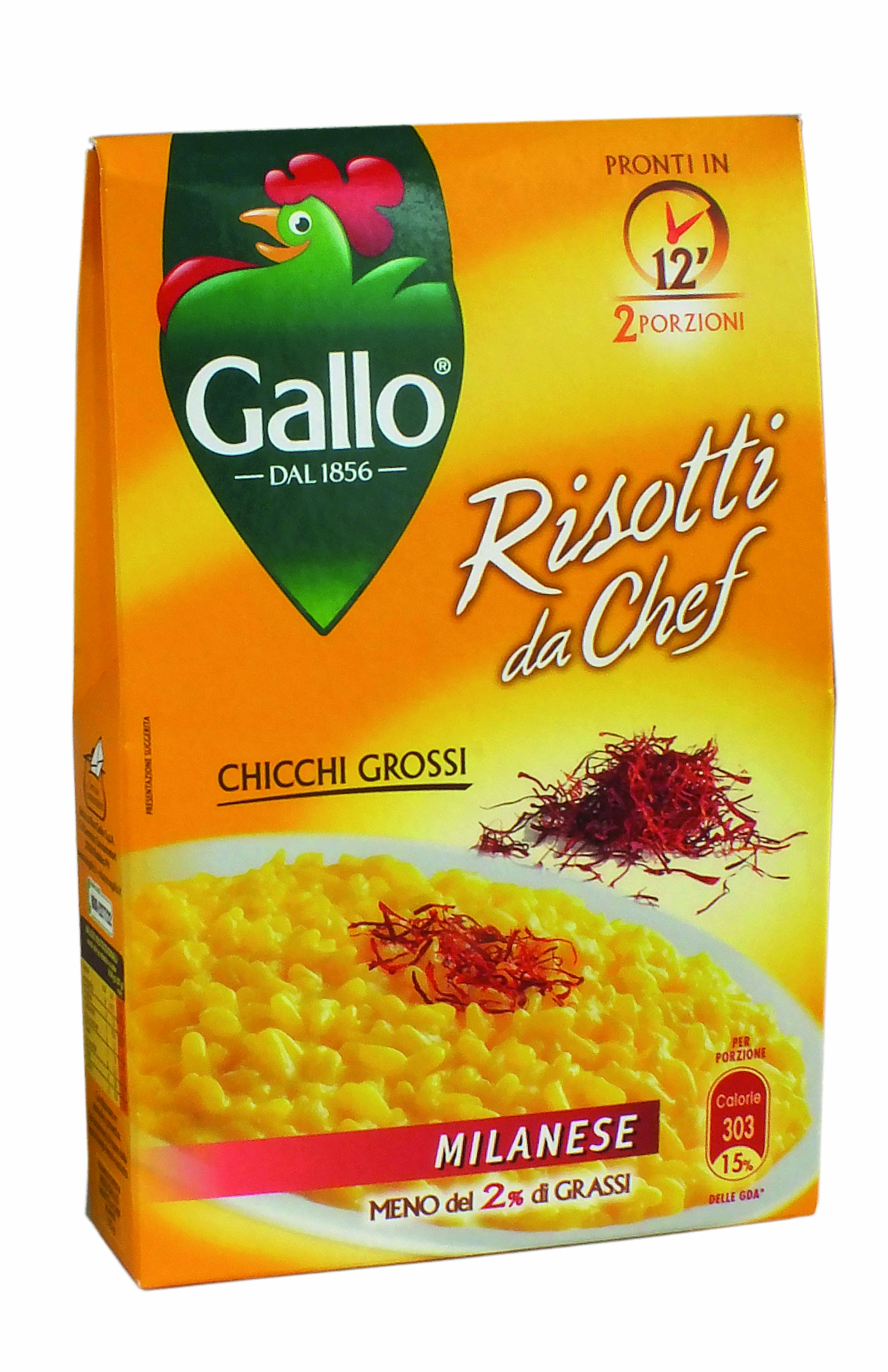 Rizoto Milanese Riso Gallo 175g